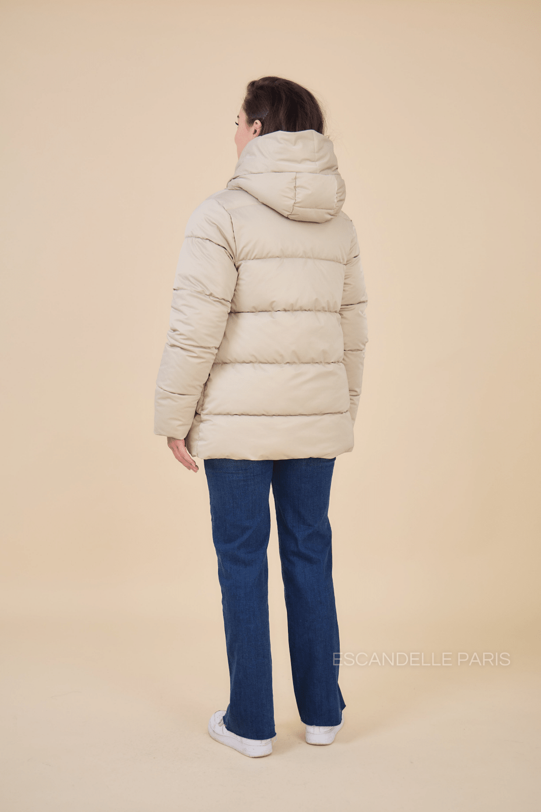 HARPER - Doudoune Beige - Escandelle (Vue de dos)
#couleur_beige