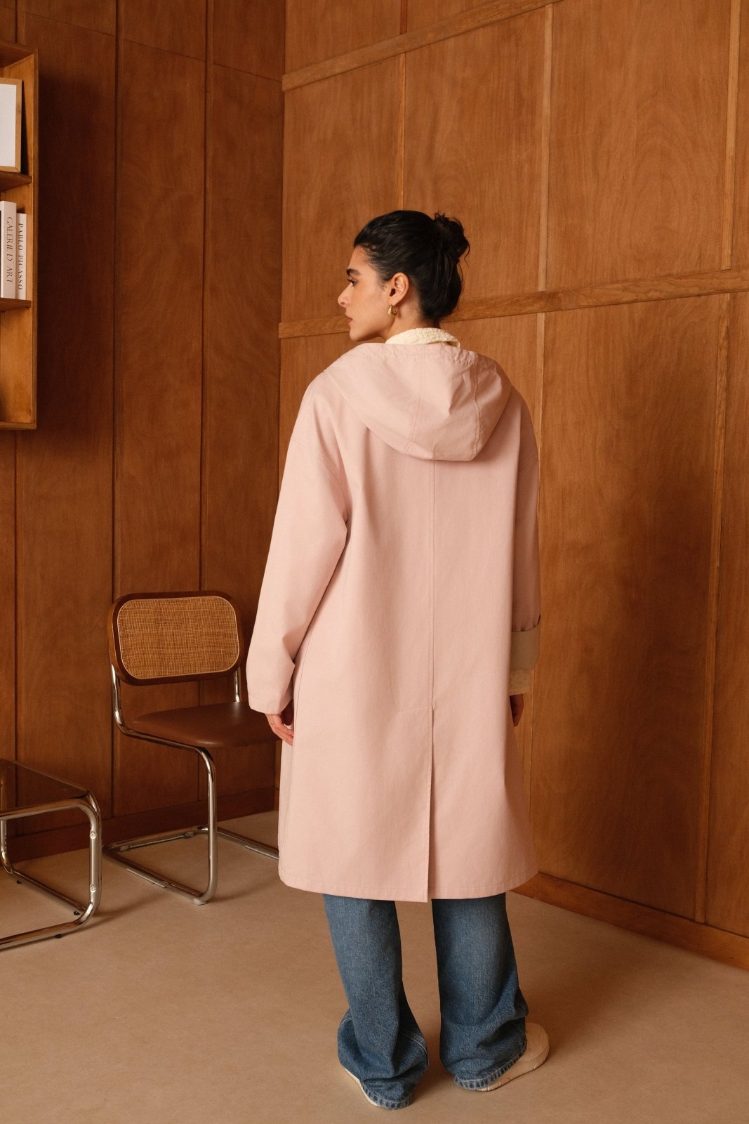 MIRELLE - Parka Rose - Escandelle (Vue de dos)
#couleur_rose