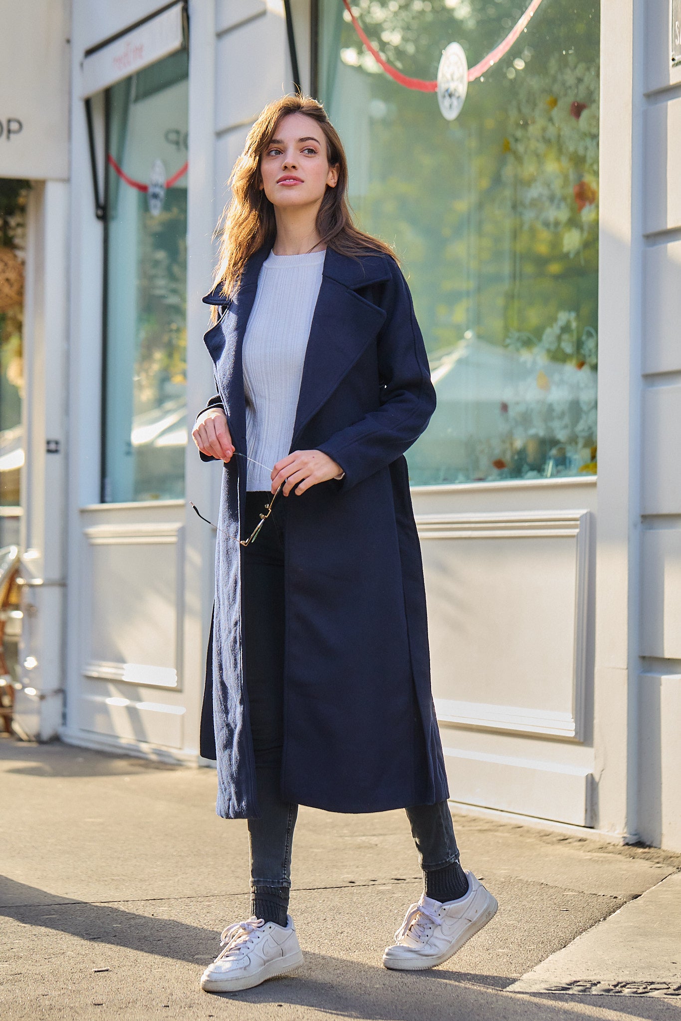 Manteau laine cintré sale