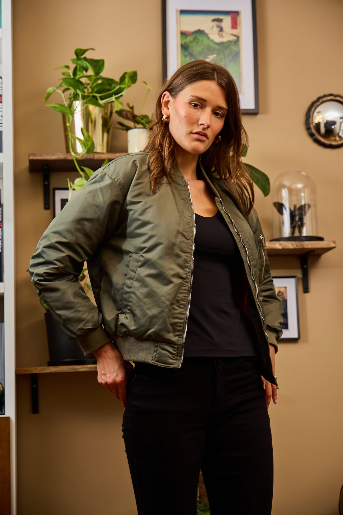 Veste bomber femme sale