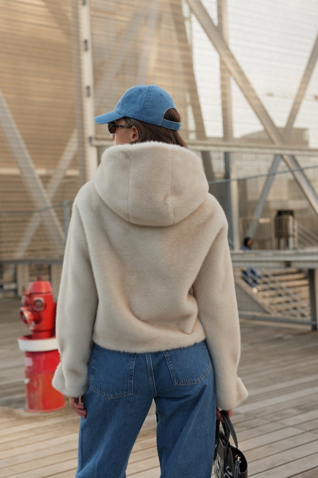 ZARIAH - Manteau Écru - Escandelle (Vue de dos)
#couleur_écru