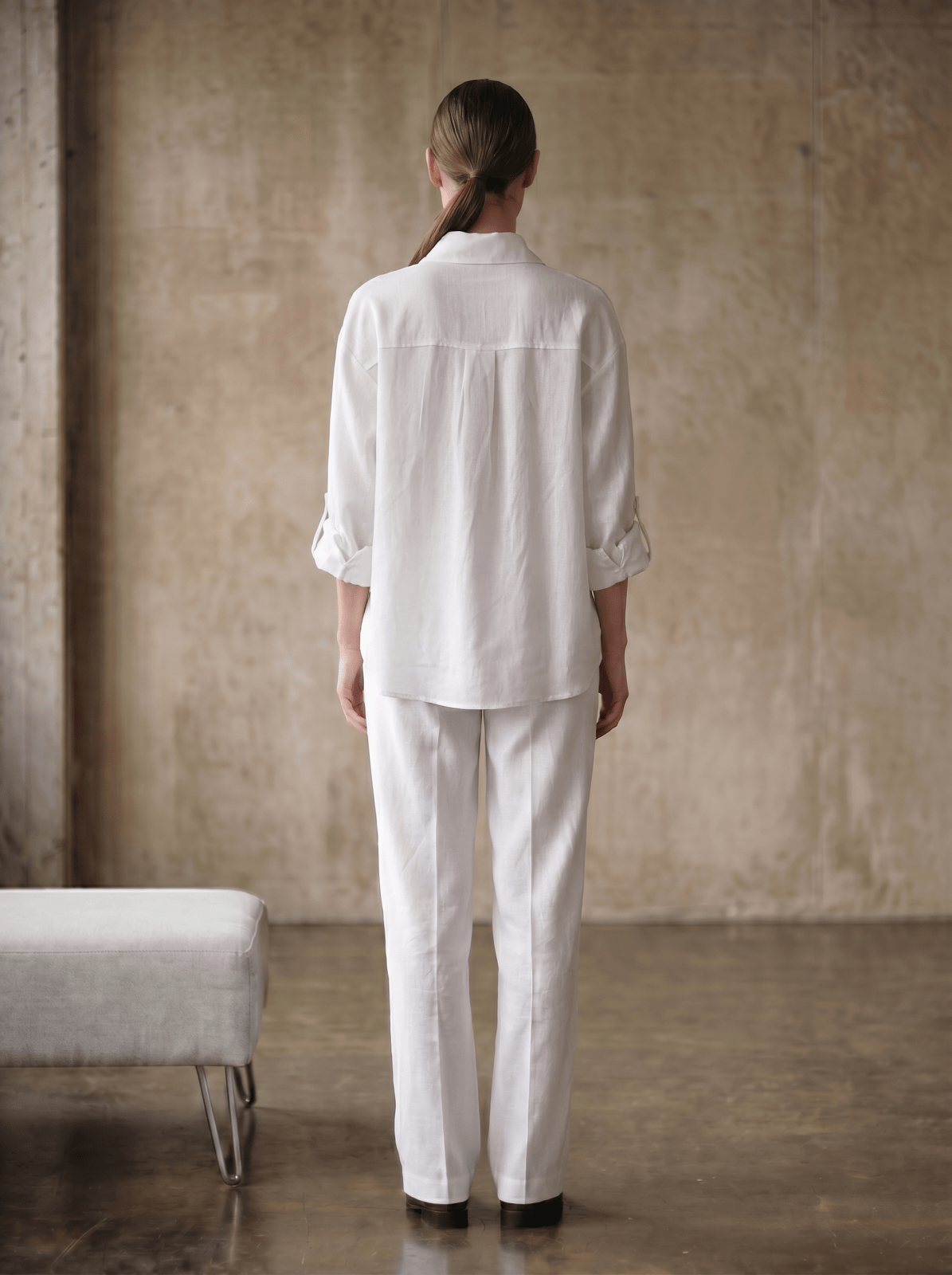 BRUNE - Chemise Blanc - EscandelleParis