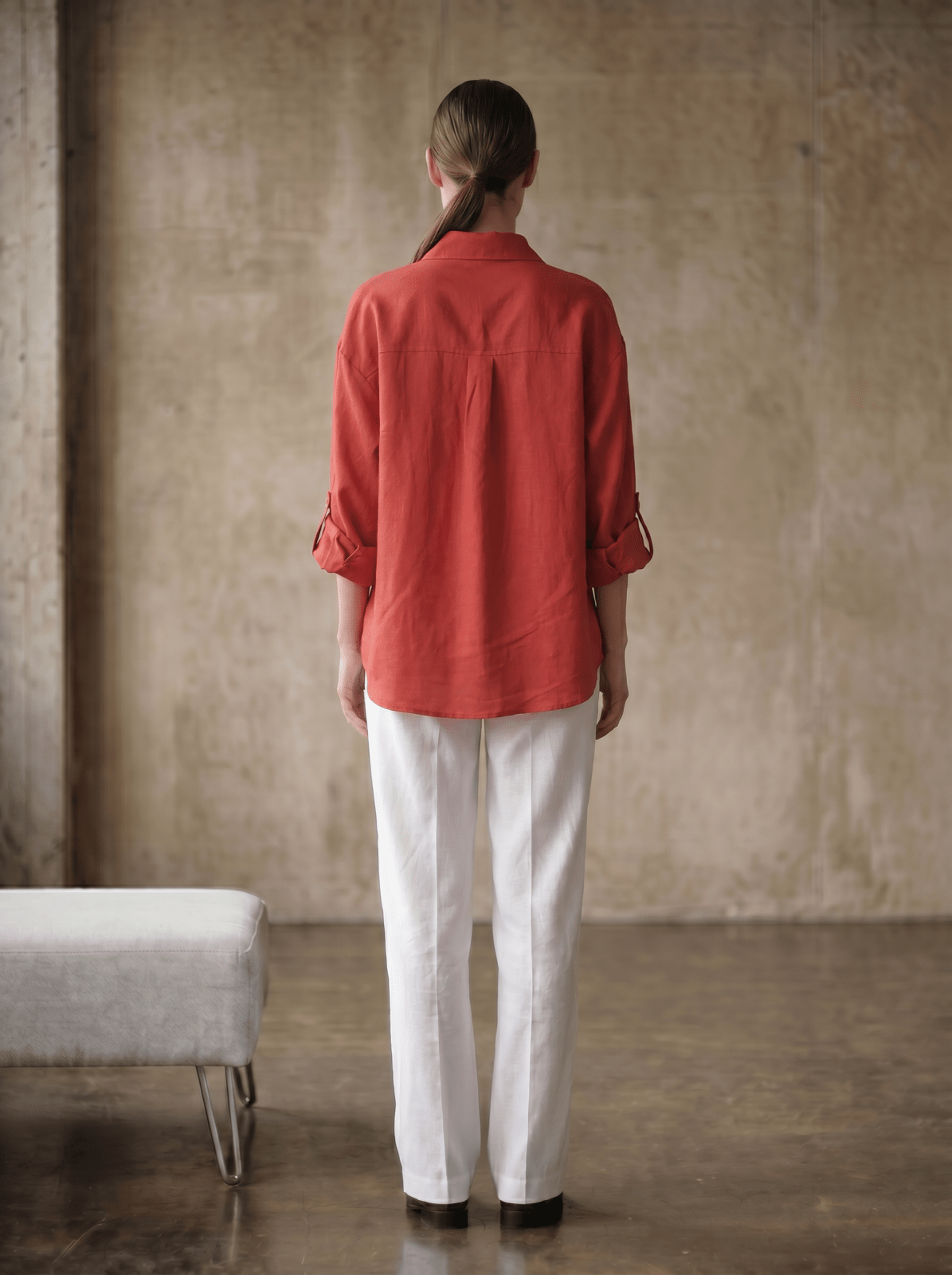 BRUNE - Chemise Brique - EscandelleParis