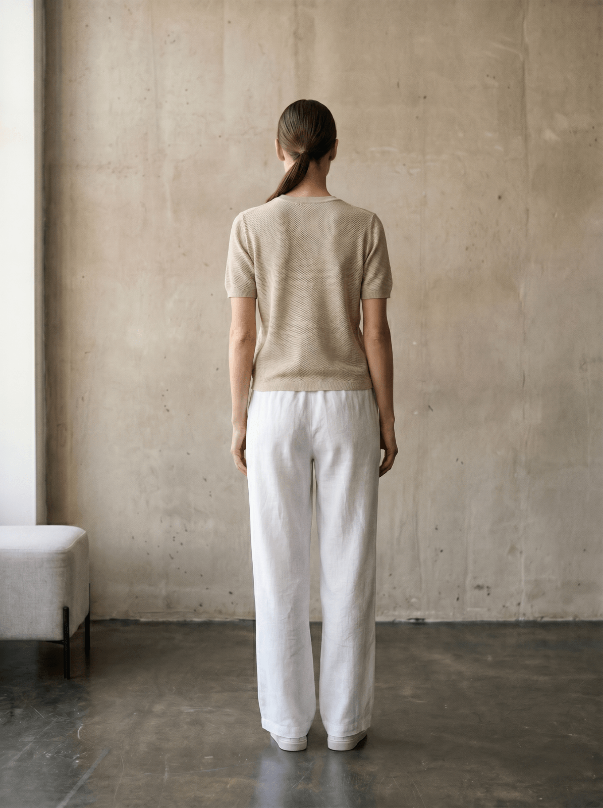 CORINNE - Pantalon Blanc - EscandelleParis