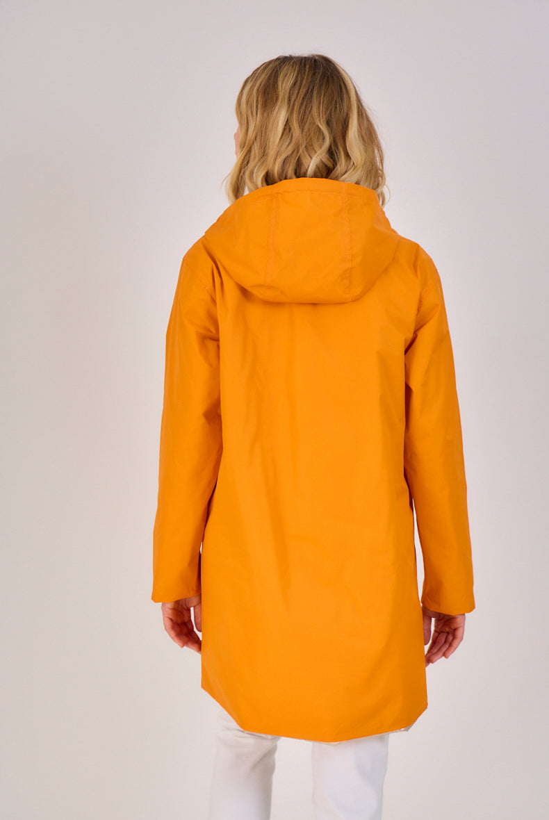 Manteau printemps chic femme orange