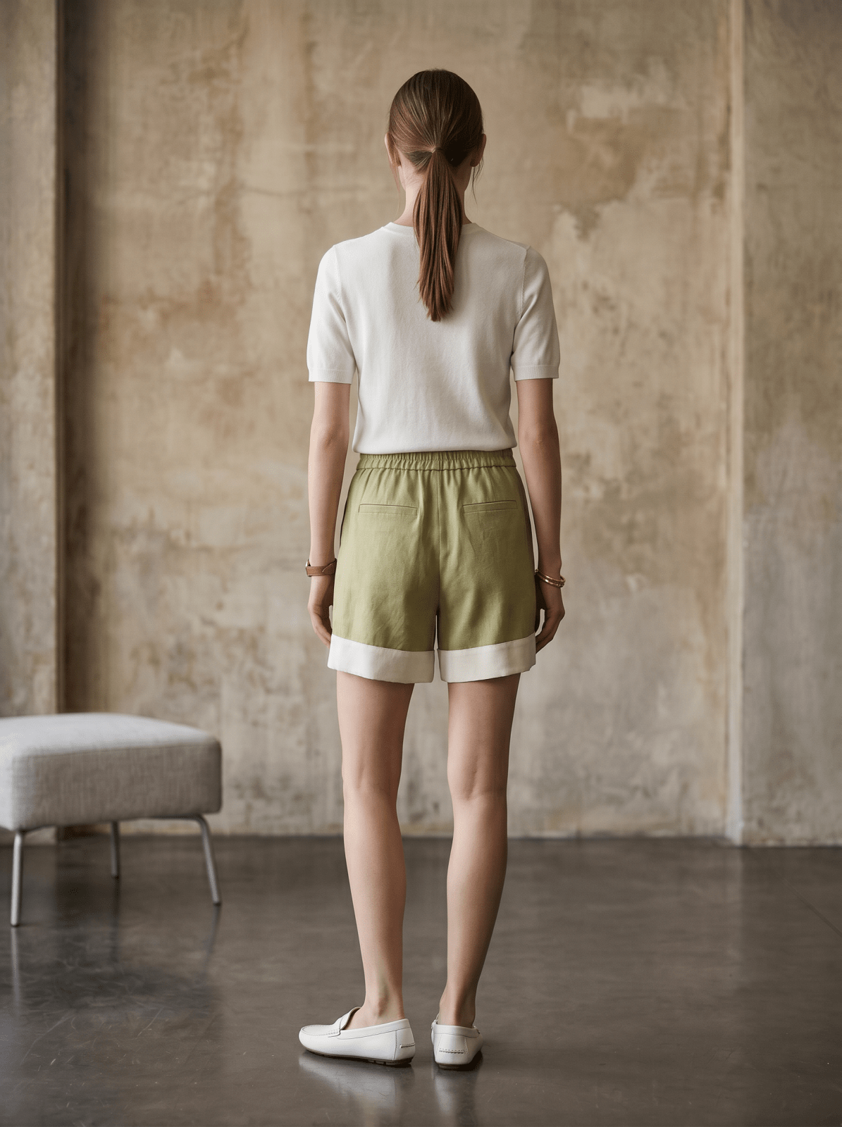 DELPHINE - Short Vert - EscandelleParis