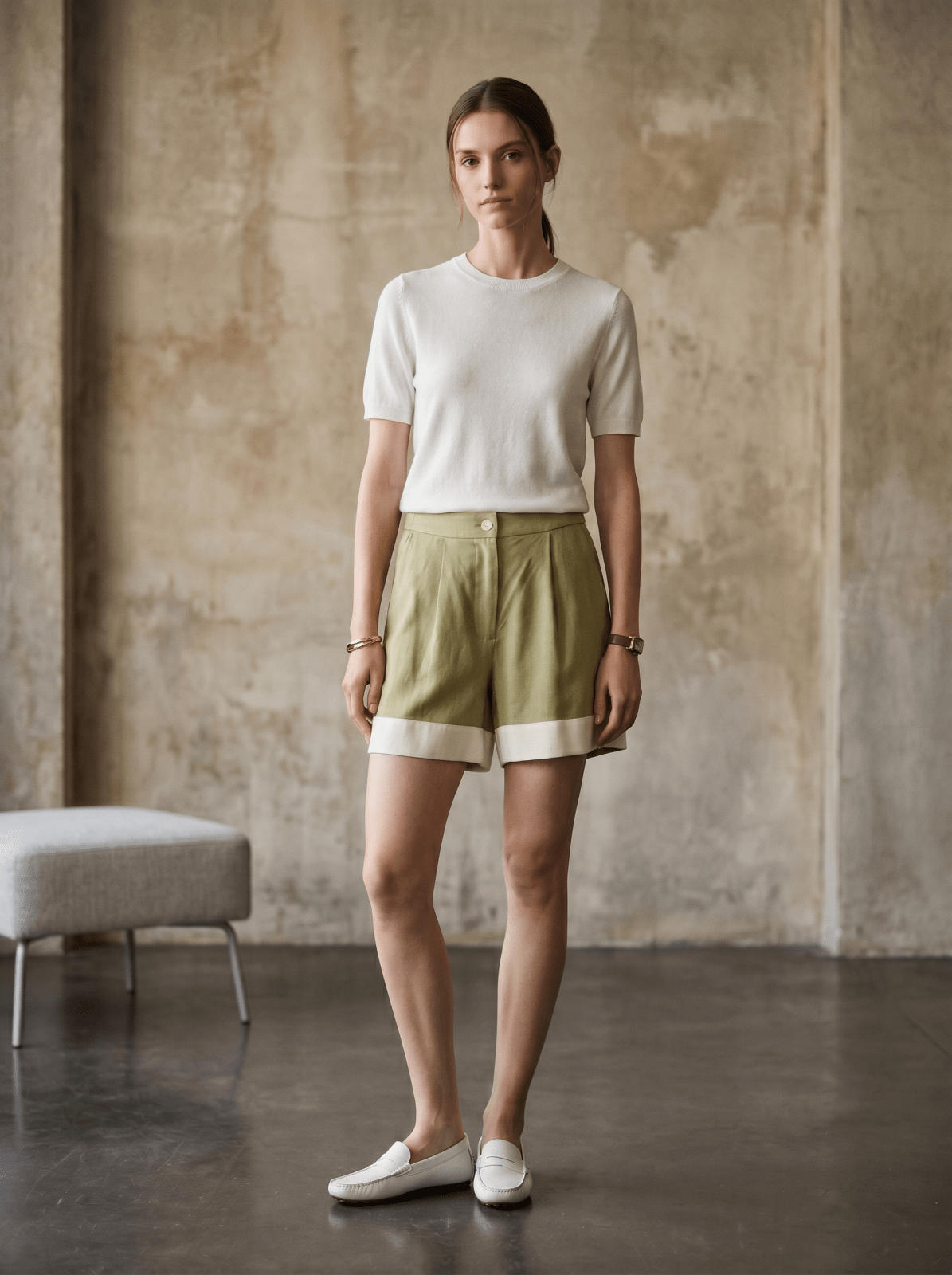 DELPHINE - Short Vert - EscandelleParis