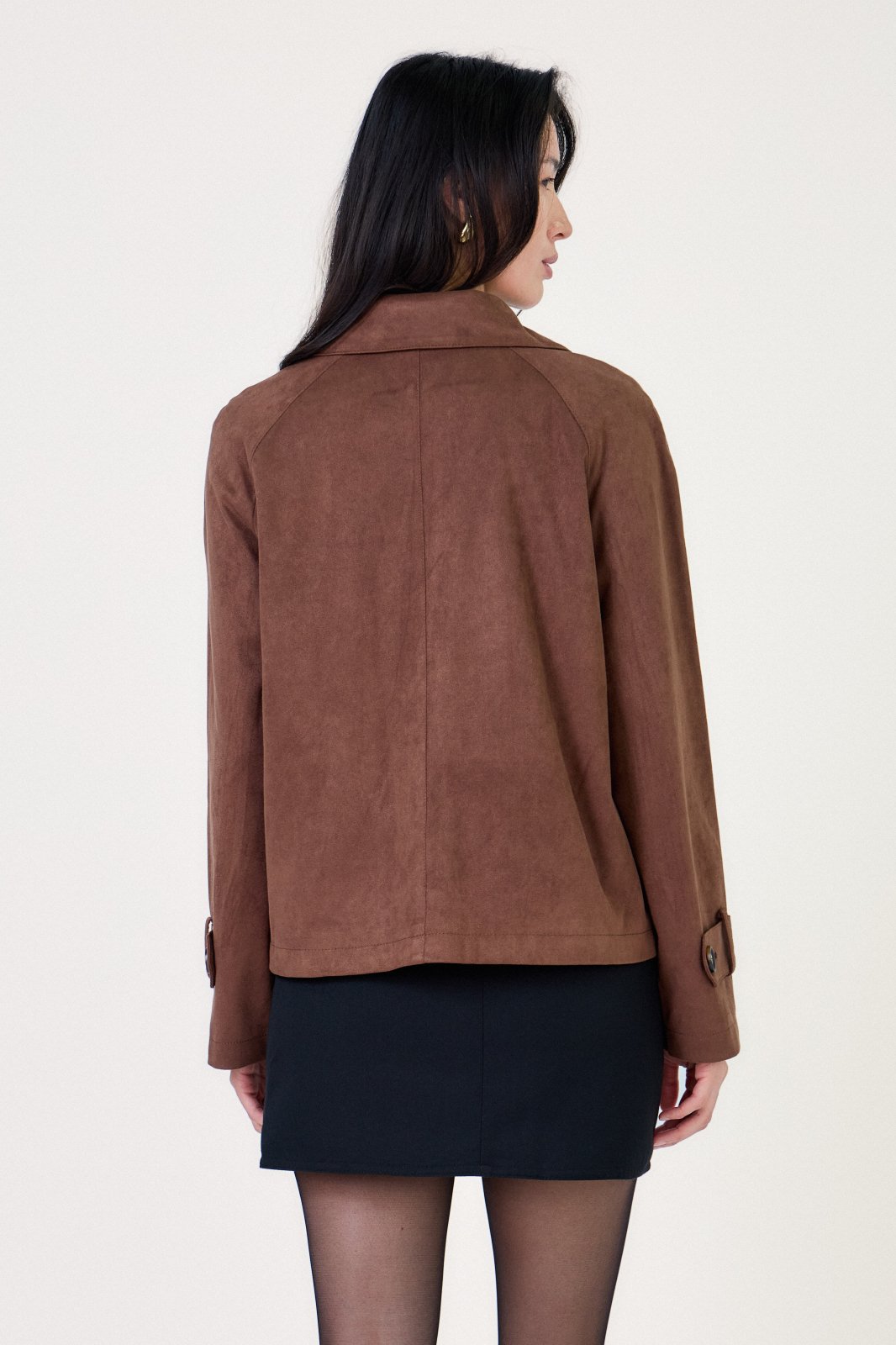 ZINNIA - Trench Choco - Escandelle (Vue de dos)