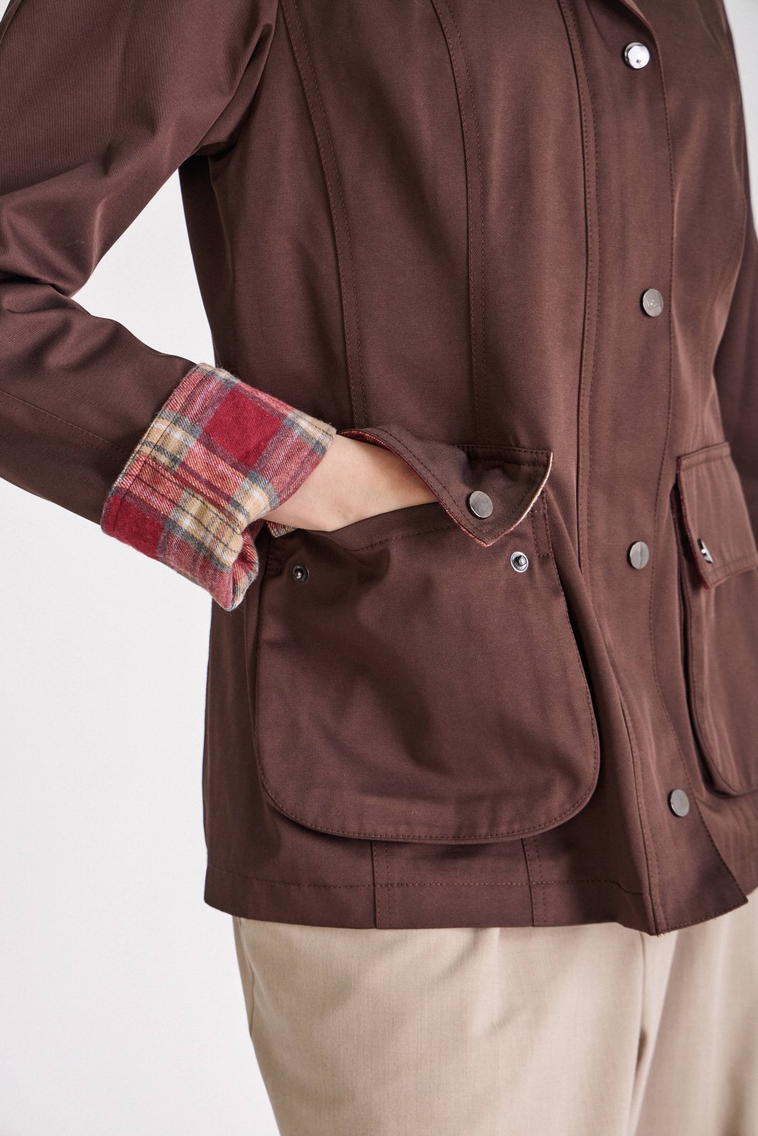 RICHIE - Veste Choco - Escandelle (Gros plan sur les détails et matières)