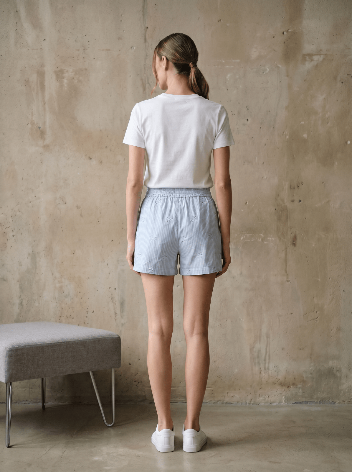 GABRIELLA - Short Bleu - EscandelleParis