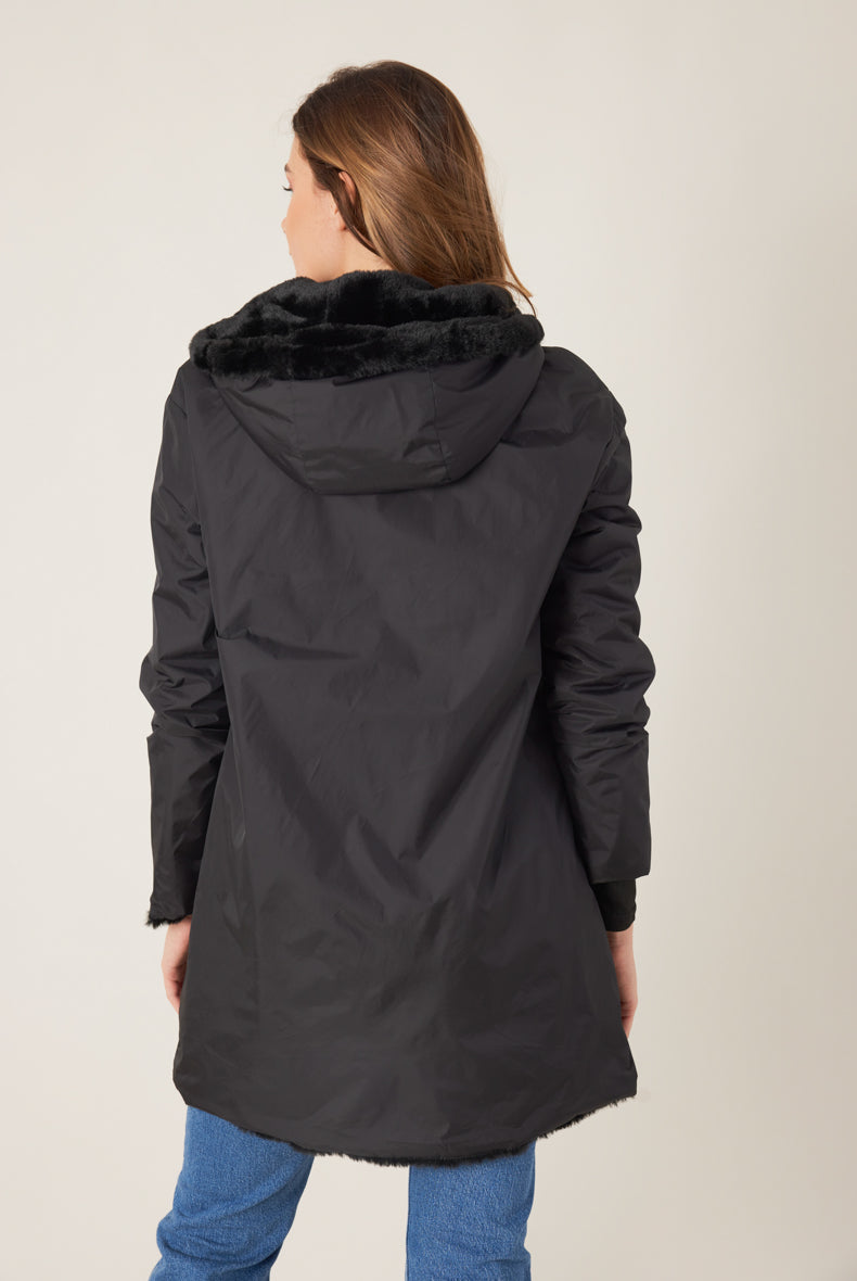 manteau noir-reversible-fourre-impermeable