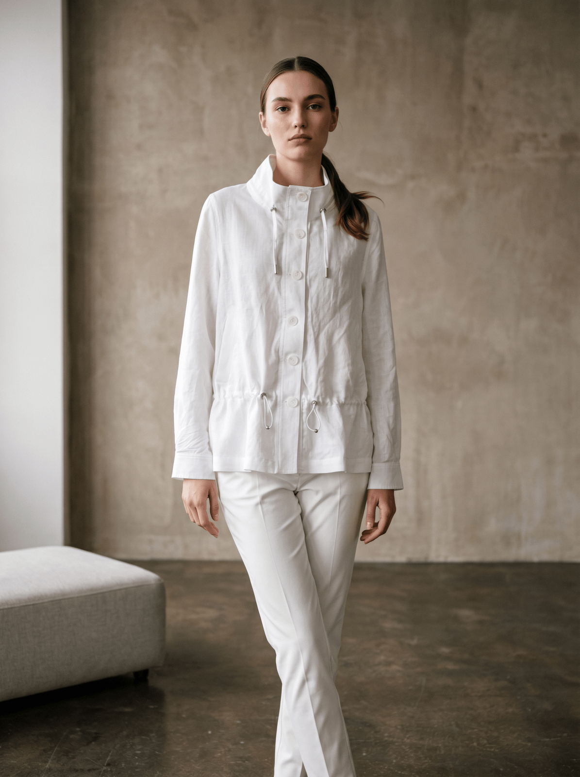 MARGUERITE - Veste Blanc - EscandelleParis