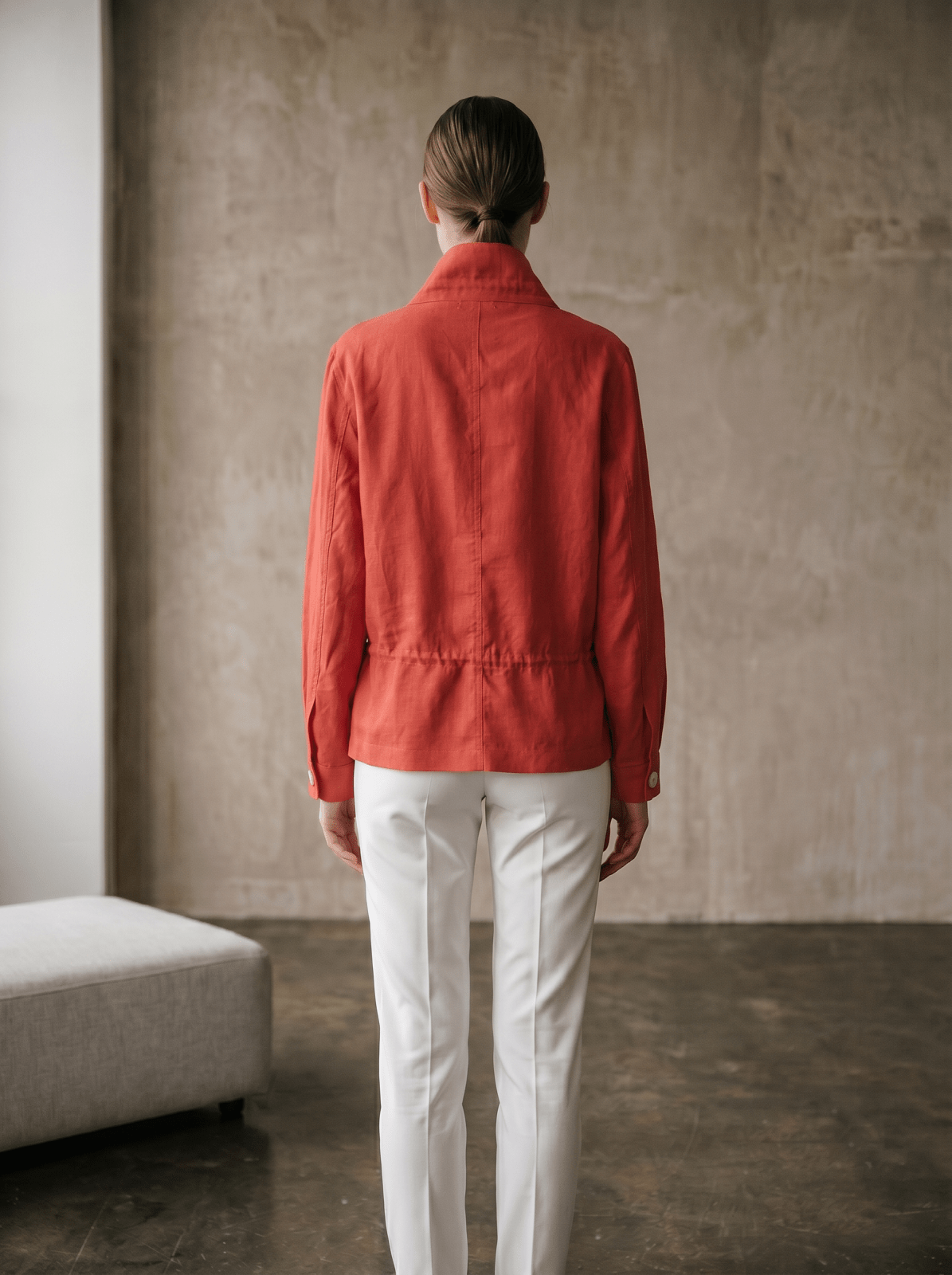 MARGUERITE - Veste Brique - EscandelleParis