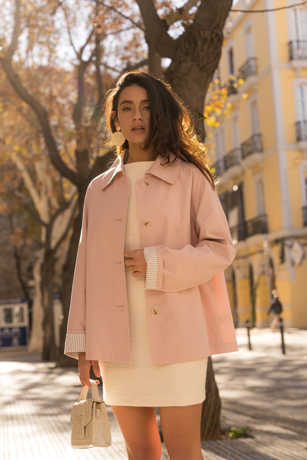 MARVELA - Veste Coton Beige - EscandelleParis