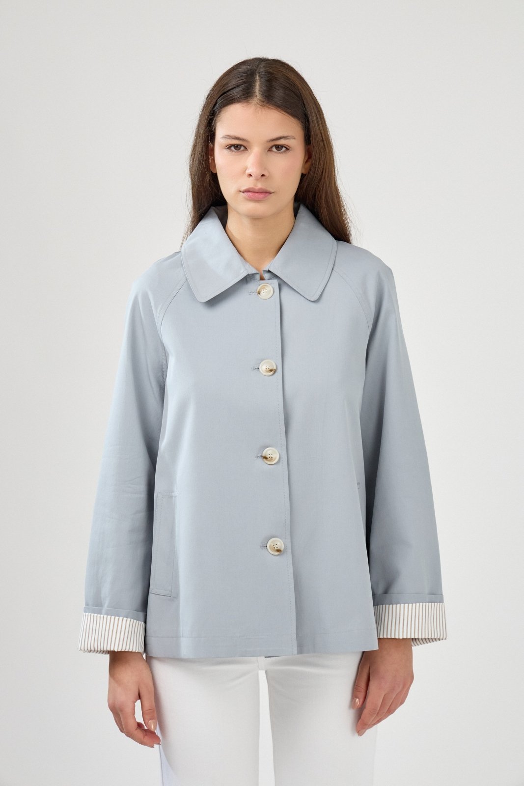 MARVELA - Veste Coton Ciel - EscandelleParis