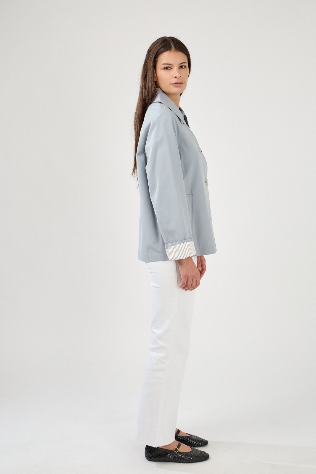 MARVELA - Veste Coton Ciel - EscandelleParis