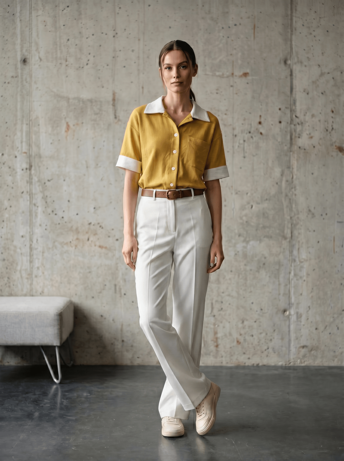MELANIE - Blouse Jaune - EscandelleParis