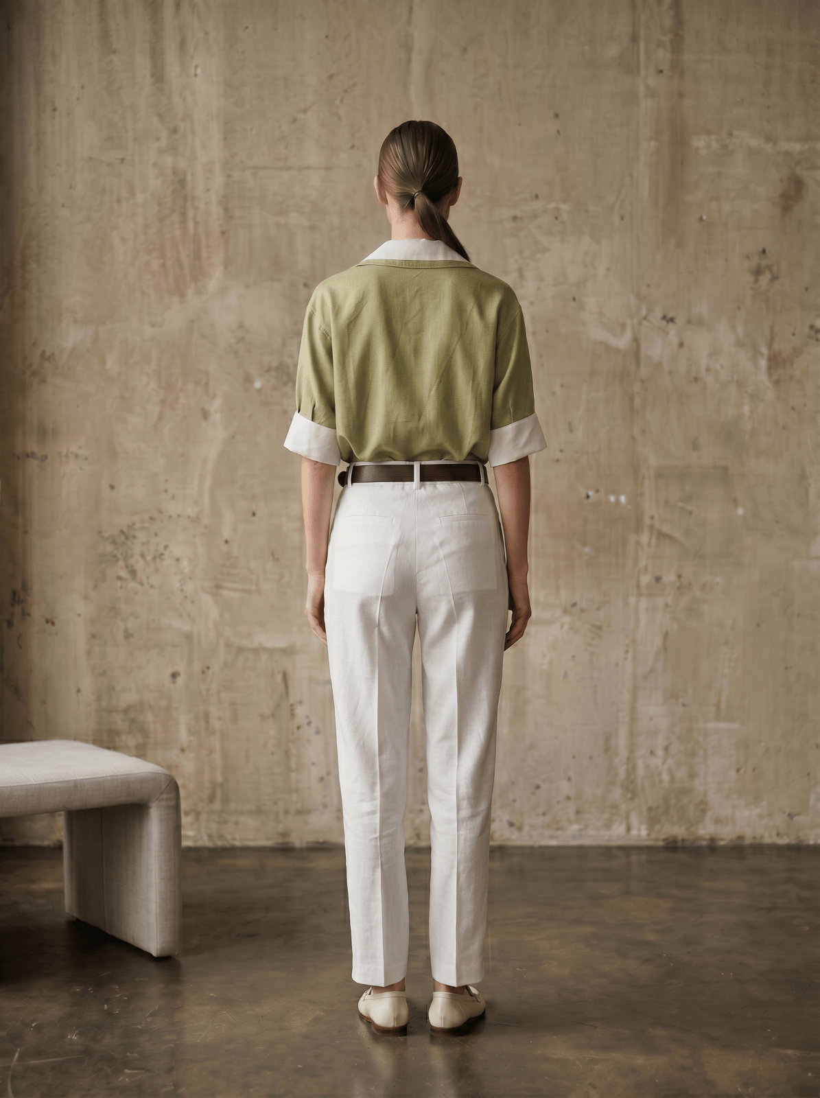MELANIE - Blouse Vert - EscandelleParis