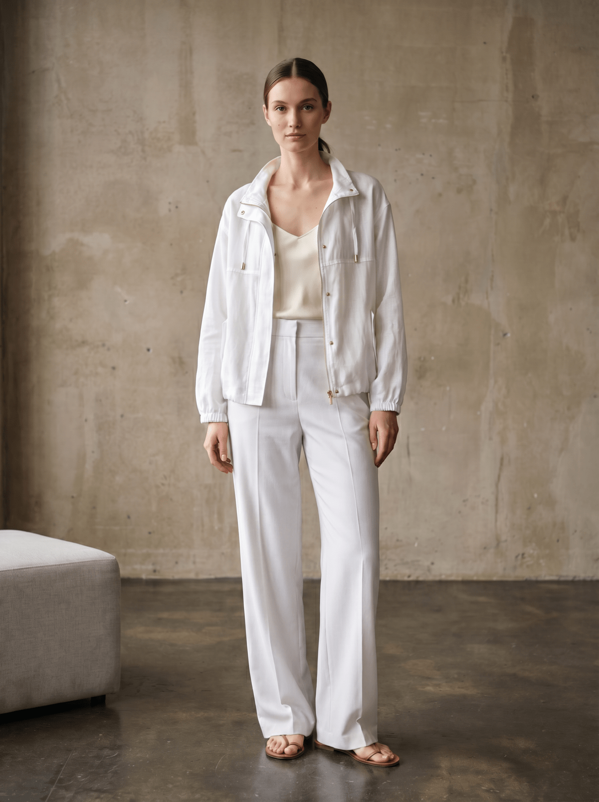 MONIQUE - Veste Blanc - EscandelleParis