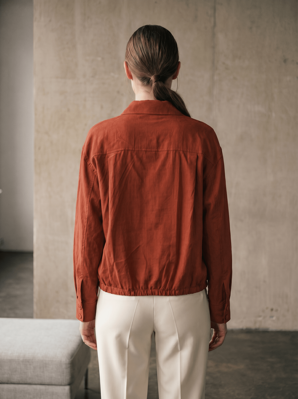NOELLA - Veste Brique - EscandelleParis