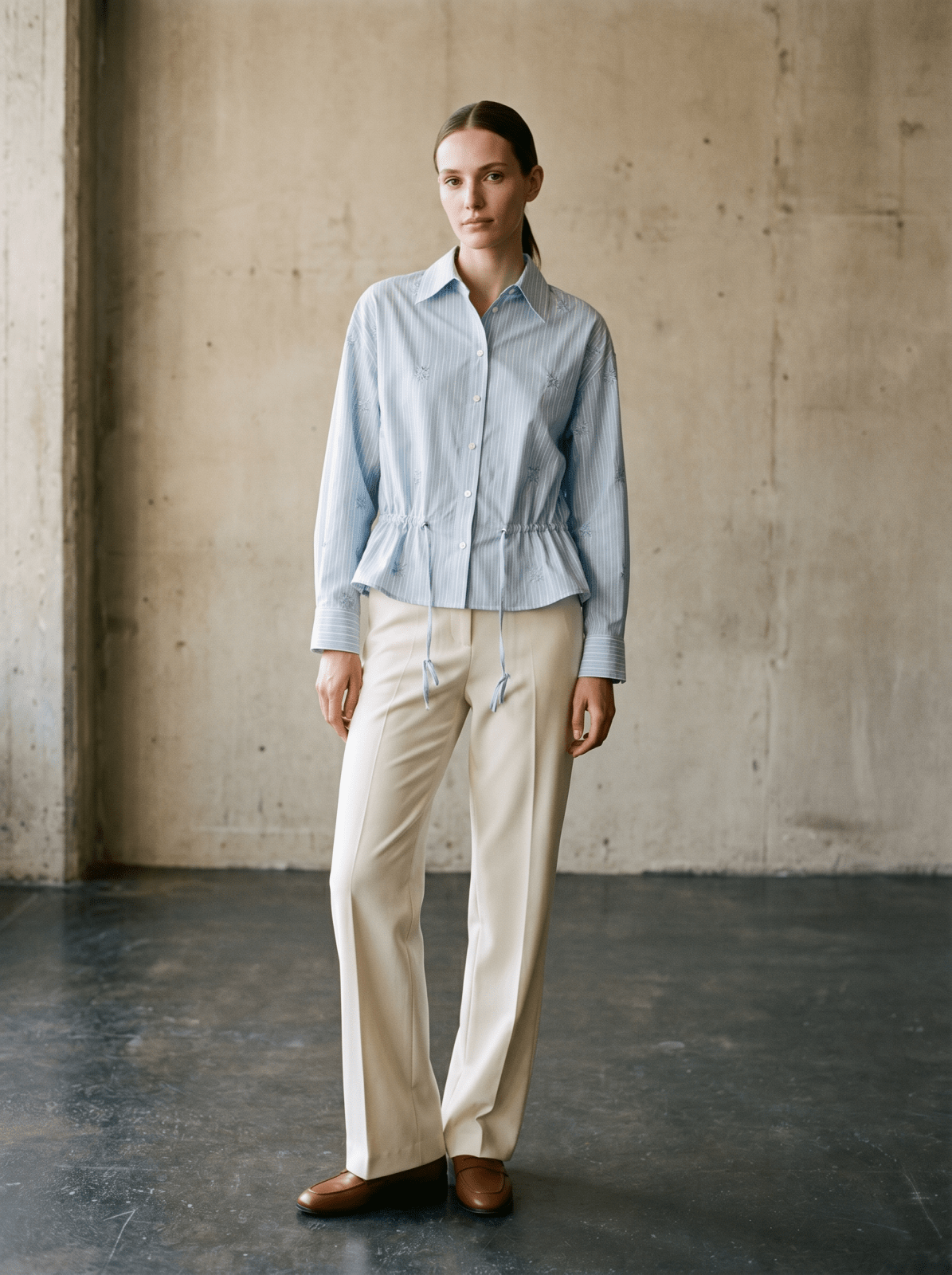 REINE - Chemise Bleu - EscandelleParis