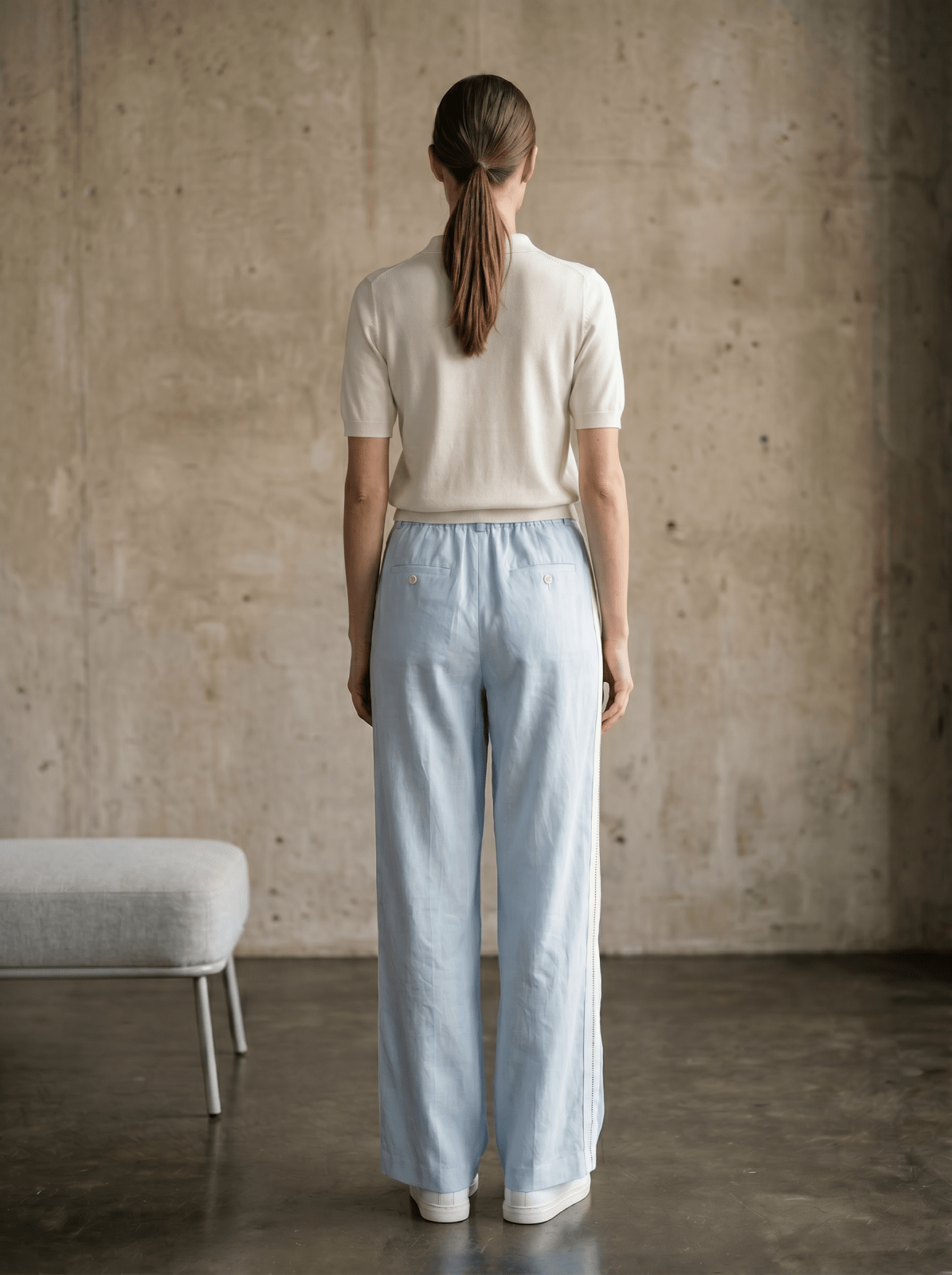 SOLVEIG - Pantalon Ciel - EscandelleParis