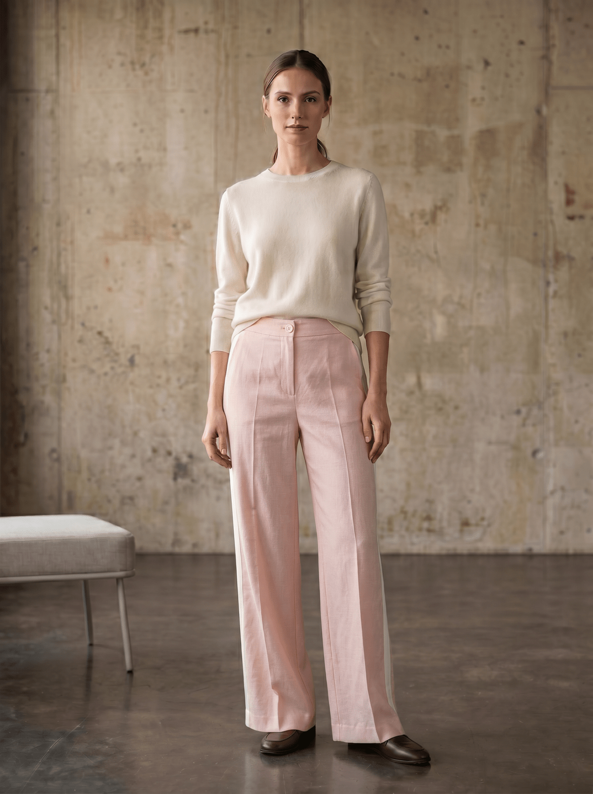 SOLVEIG - Pantalon Rose - EscandelleParis