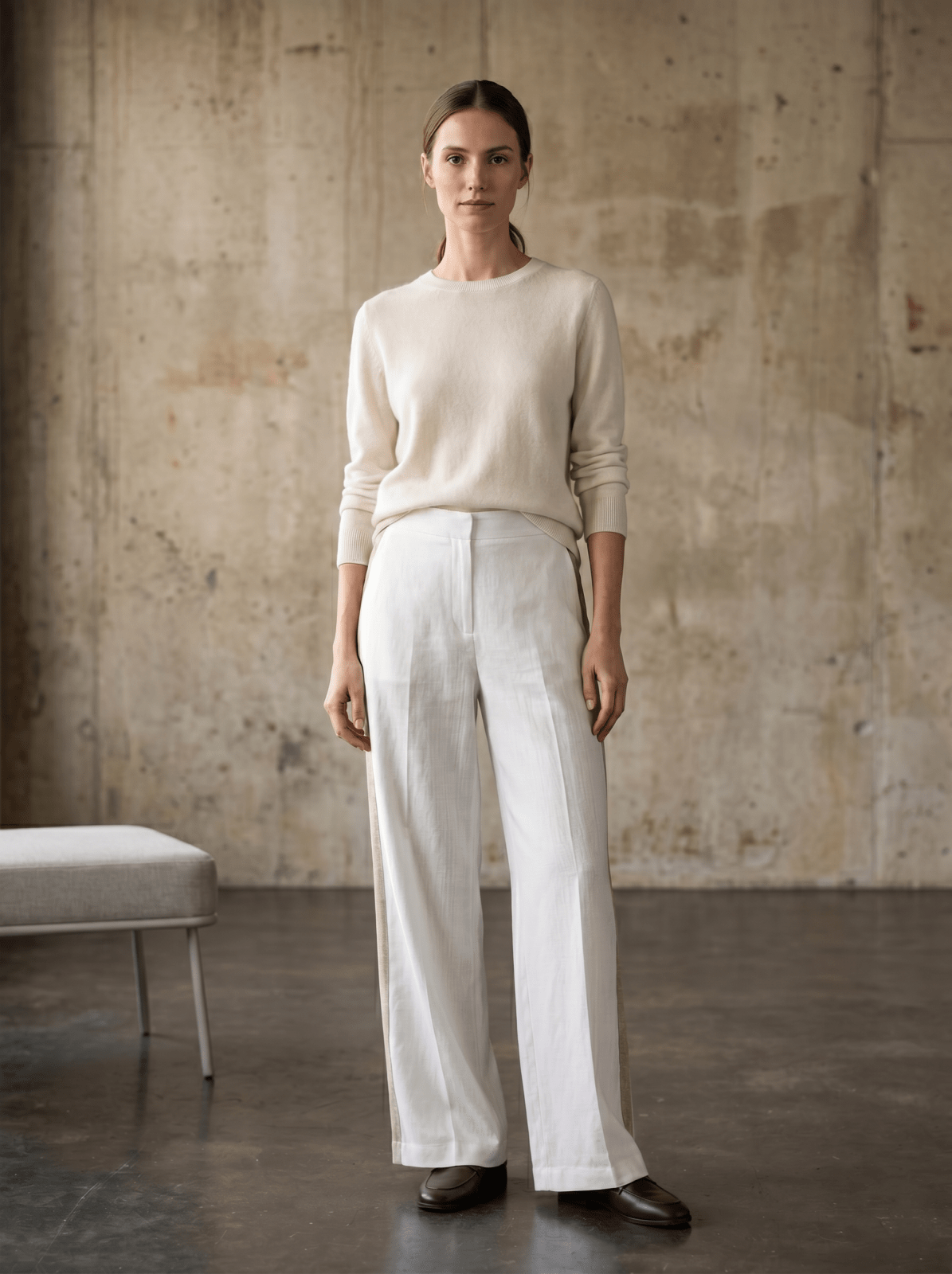 SOLVEIG - Pantalon Blanc - EscandelleParis
