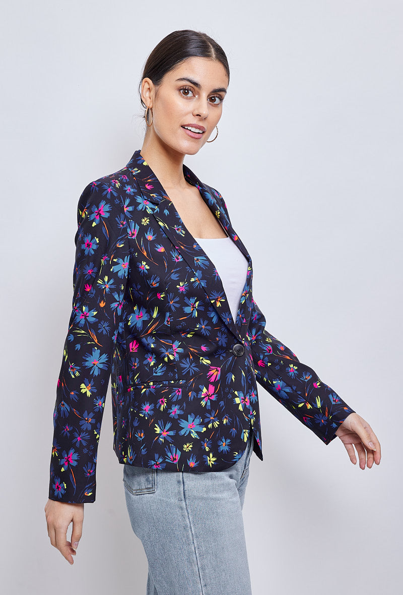 Patterned blazer womens sale